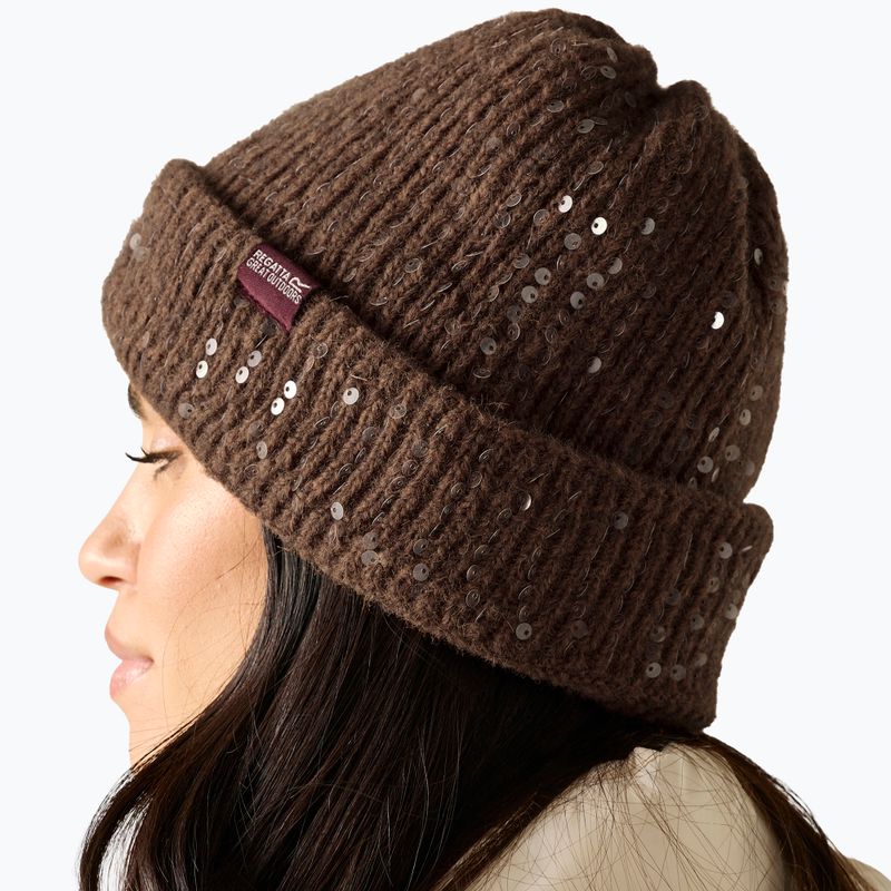 Women's winter hat REGATTA Lorelai Hat mocha 4