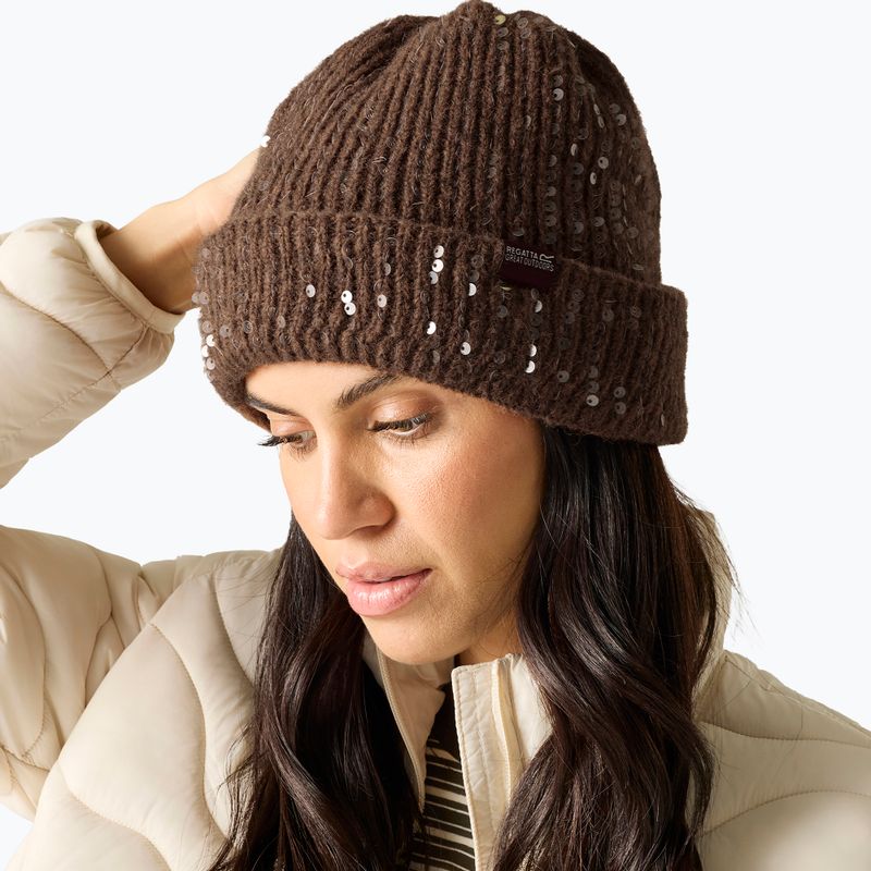 Women's winter hat REGATTA Lorelai Hat mocha 5