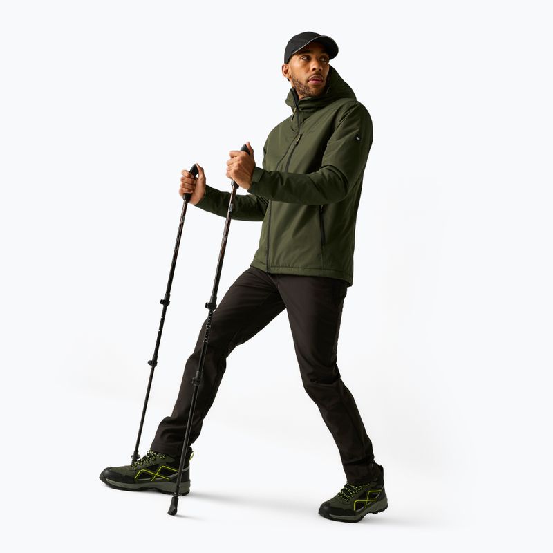 Men's rain jacket REGATTA Allston dark khaki/wood brown 2