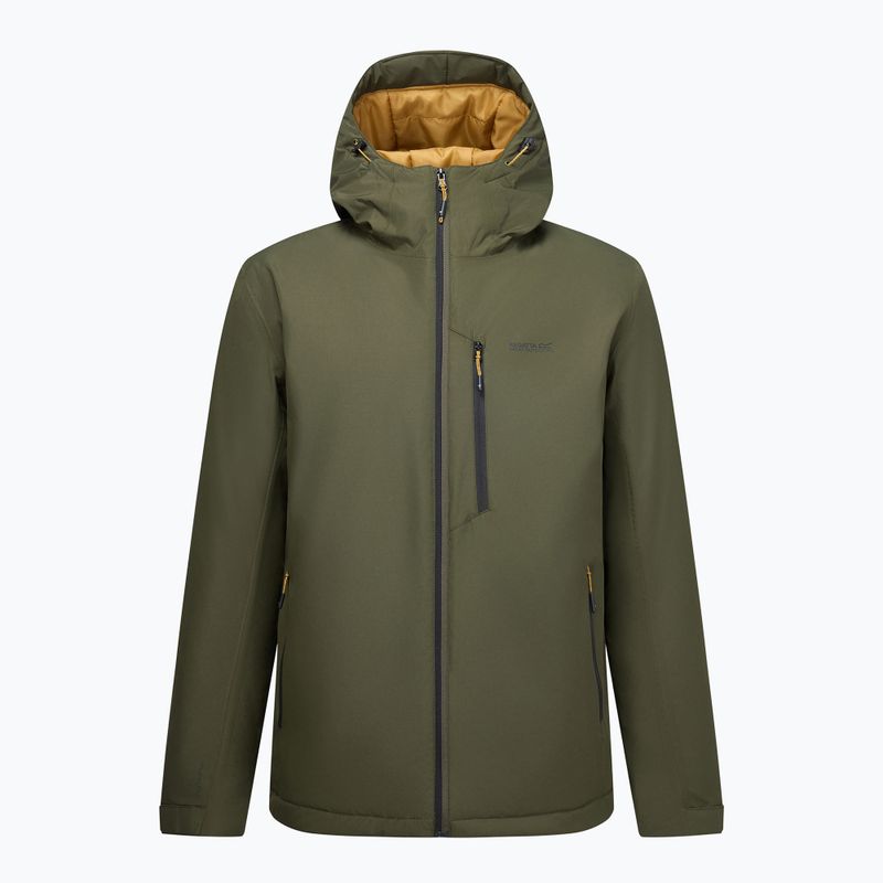 Men's rain jacket REGATTA Allston dark khaki/wood brown 10