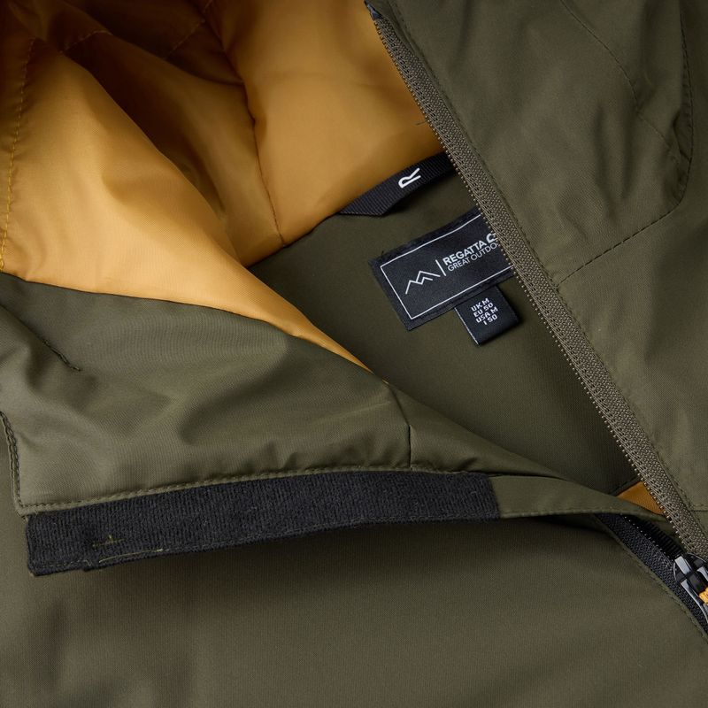 Men's rain jacket REGATTA Allston dark khaki/wood brown 13