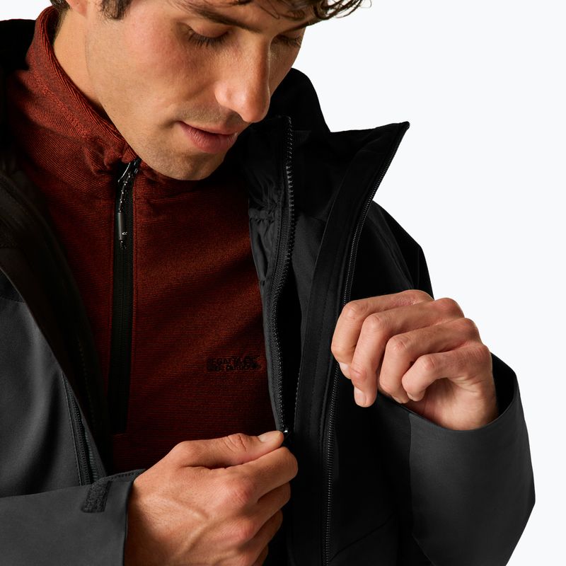 Men's 3-in-1 jacket Regatta Wentwood 3in1 ash/black 6