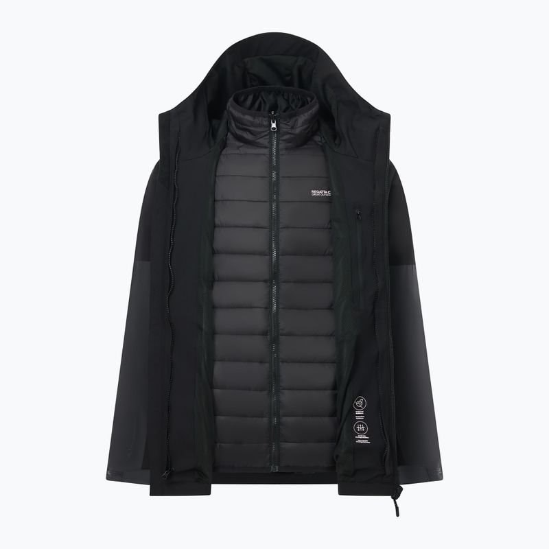 Men's 3-in-1 jacket Regatta Wentwood 3in1 ash/black 13