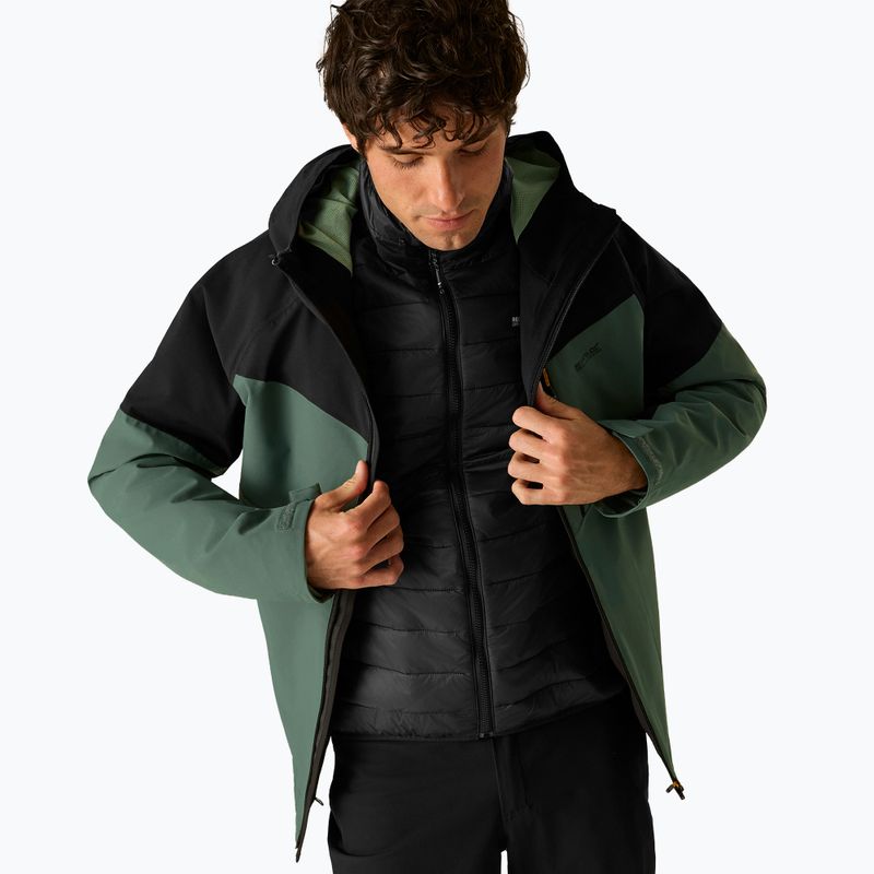 Men's 3-in-1 jacket REGATTA Wentwood 3in1 dark forest green/black 5