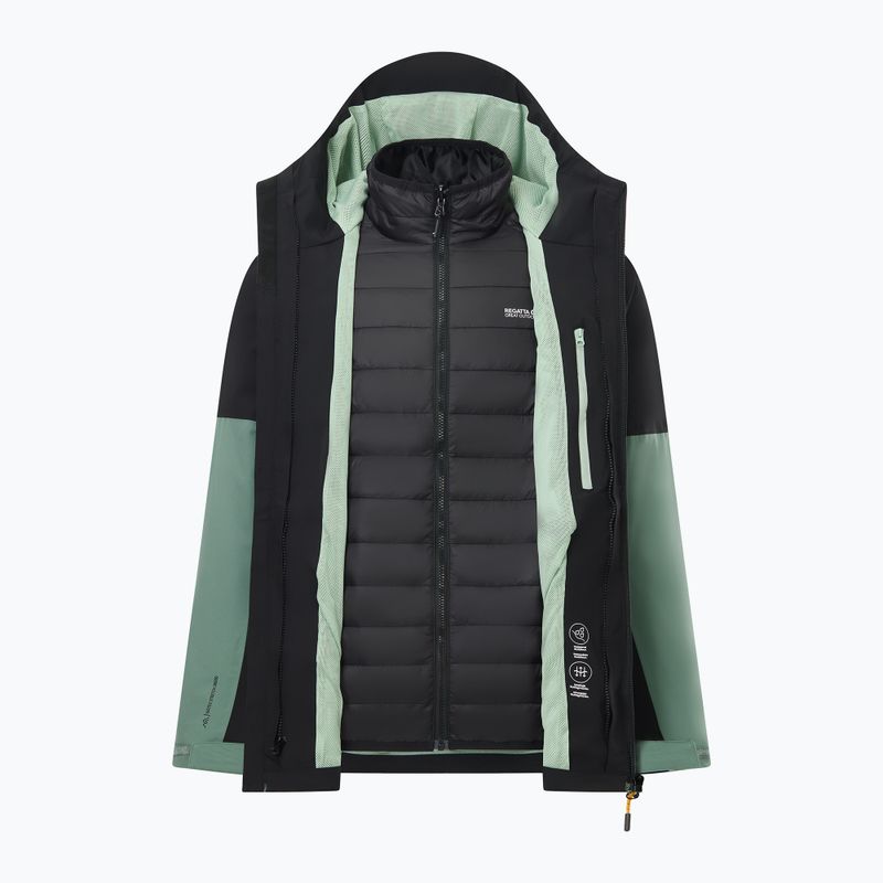 Men's 3-in-1 jacket REGATTA Wentwood 3in1 dark forest green/black 13