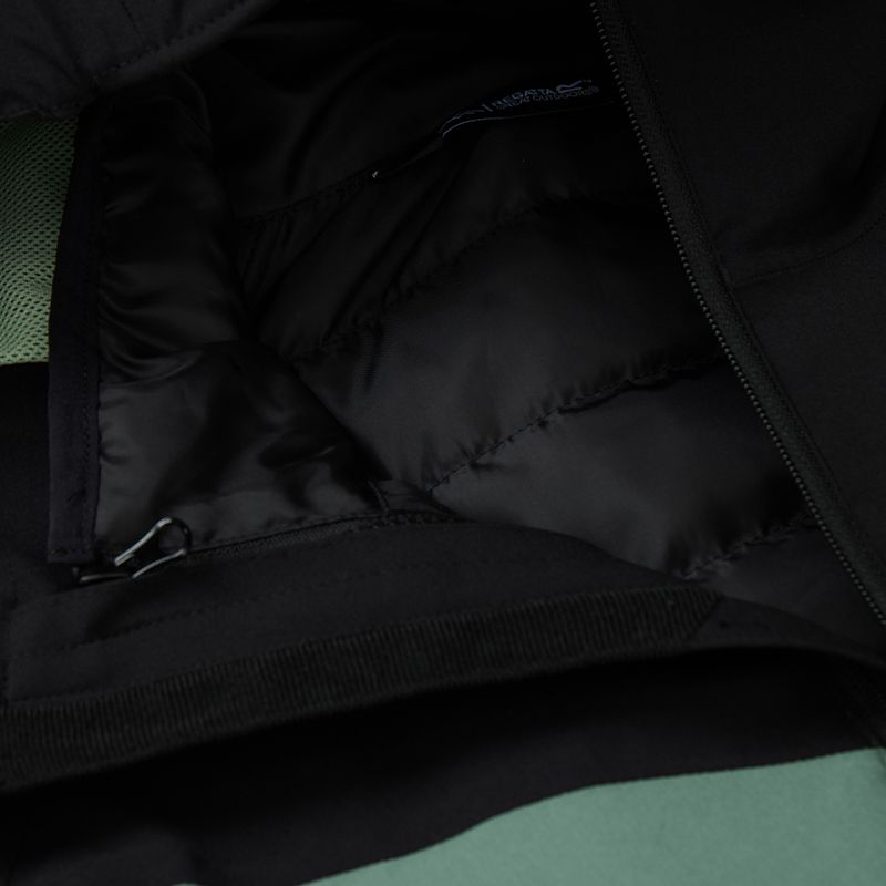 Men's 3-in-1 jacket REGATTA Wentwood 3in1 dark forest green/black 15