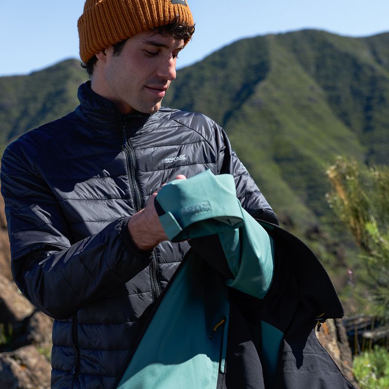 Men's 3-in-1 jacket REGATTA Wentwood 3in1 dark forest green/black 18