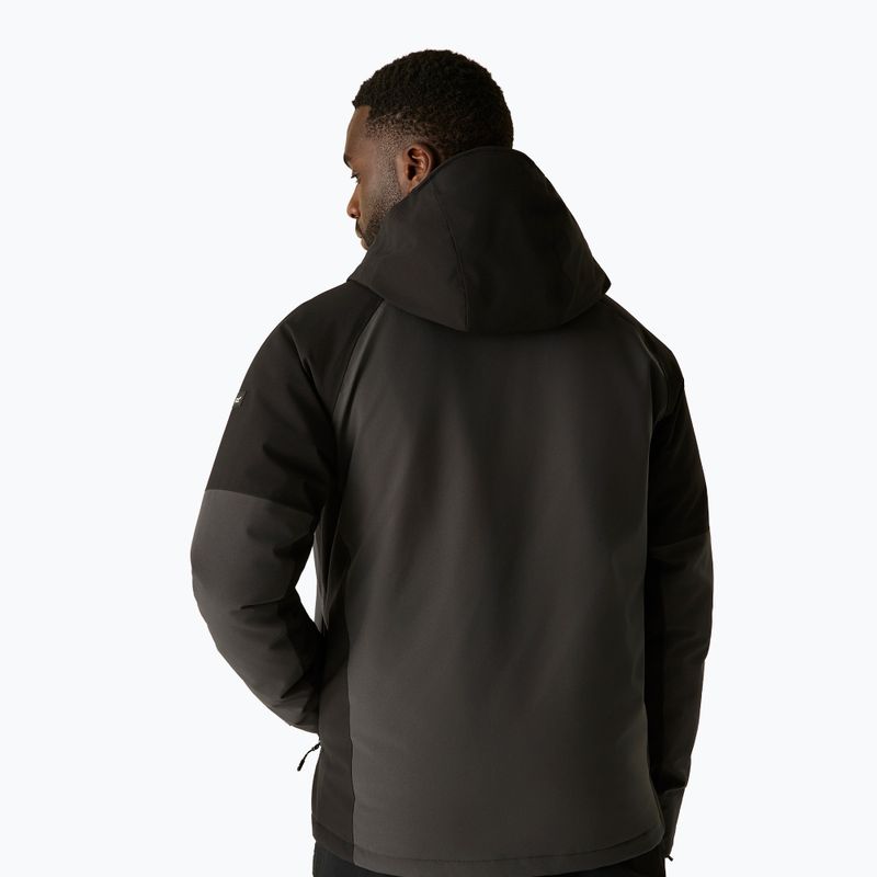 Men's rain jacket Regatta Highton Stretch Padded Jacket ash/black 3