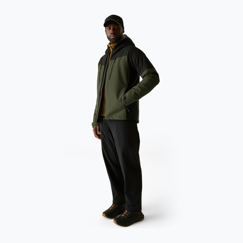 Men's rain jacket REGATTA Highton Stretch Padded dark khaki/black 2