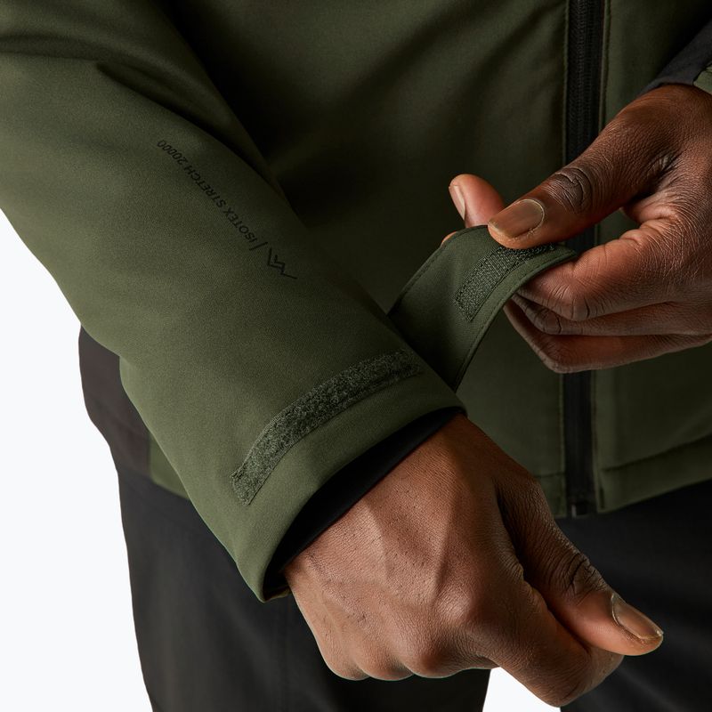 Men's rain jacket REGATTA Highton Stretch Padded dark khaki/black 8
