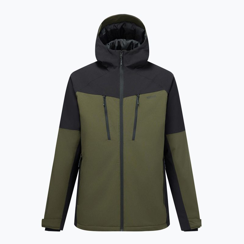Men's rain jacket REGATTA Highton Stretch Padded dark khaki/black 10