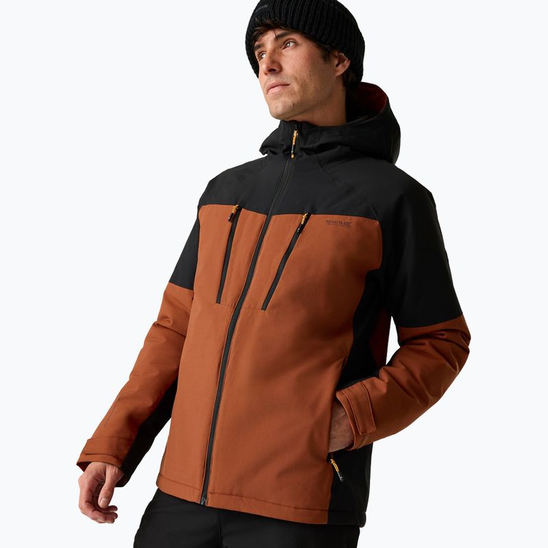 Men's rain jacket Regatta Highton Stretch Padded Jacket burnt henna/black 4