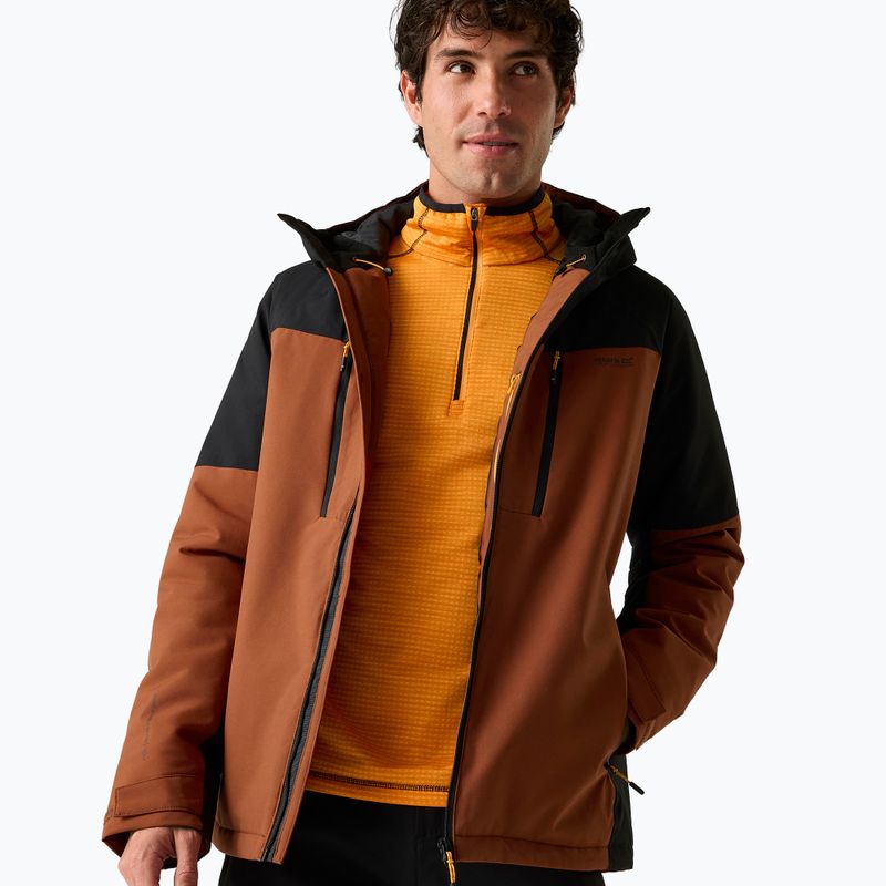 Men's rain jacket Regatta Highton Stretch Padded Jacket burnt henna/black 6