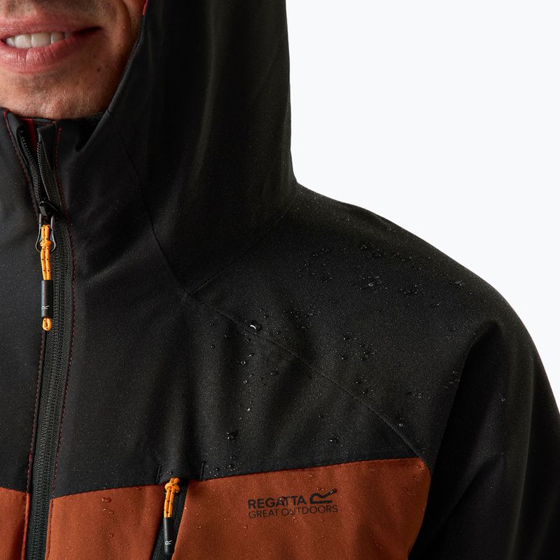 Men's rain jacket Regatta Highton Stretch Padded Jacket burnt henna/black 8