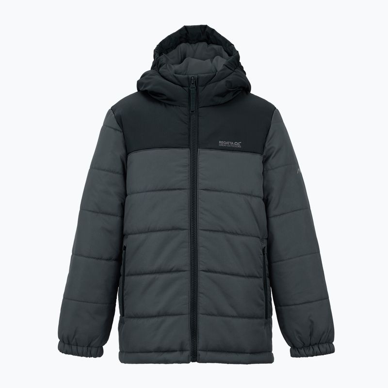Children's insulated jacket REGATTA Lofthouse black/seal grey 8