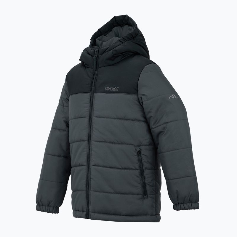 Children's insulated jacket REGATTA Lofthouse black/seal grey 10