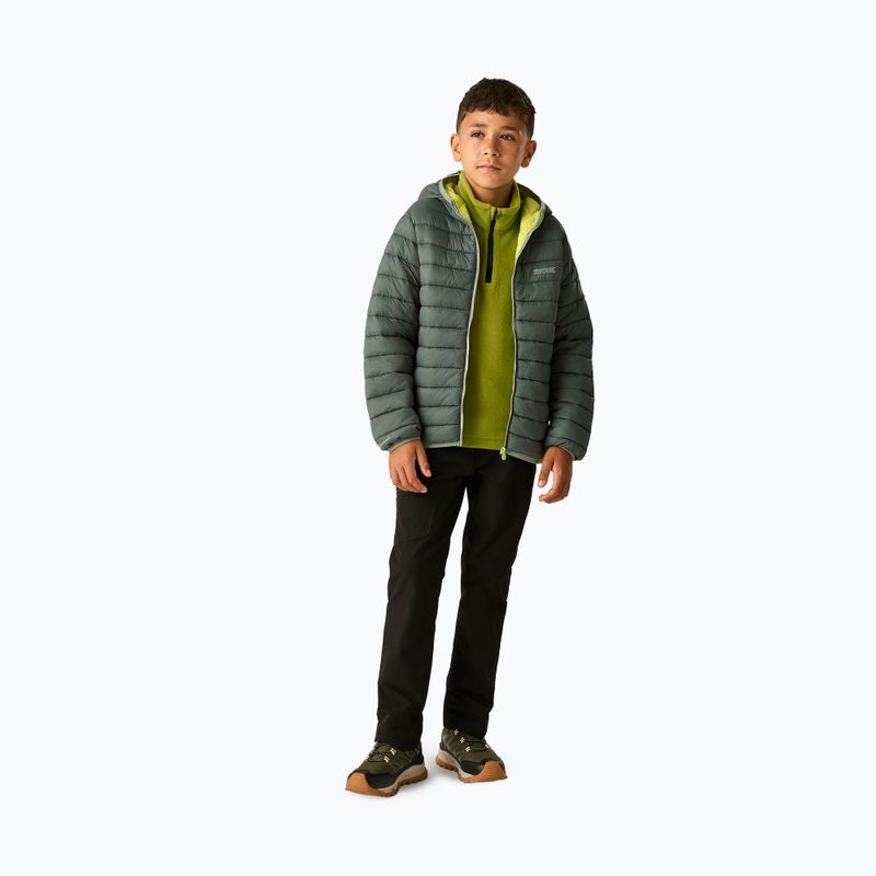 Children's insulated jacket REGATTA Lofthouse dark forest green/wild lime 2