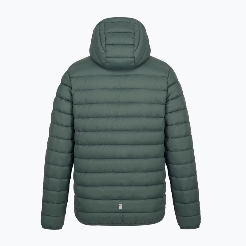 Children's insulated jacket REGATTA Lofthouse dark forest green/wild lime 14