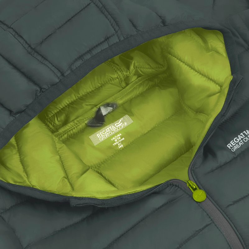 Children's insulated jacket REGATTA Lofthouse dark forest green/wild lime 16