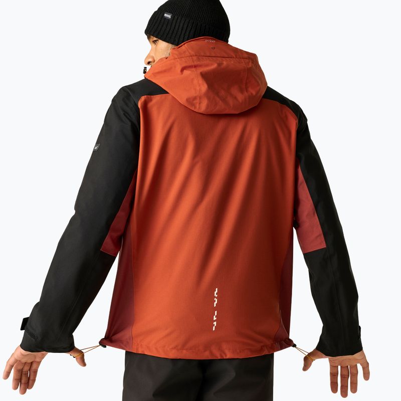 Men's 3-in-1 jacket REGATTA Sacramento 3in1 rooibos tea/black/burnt henna 4