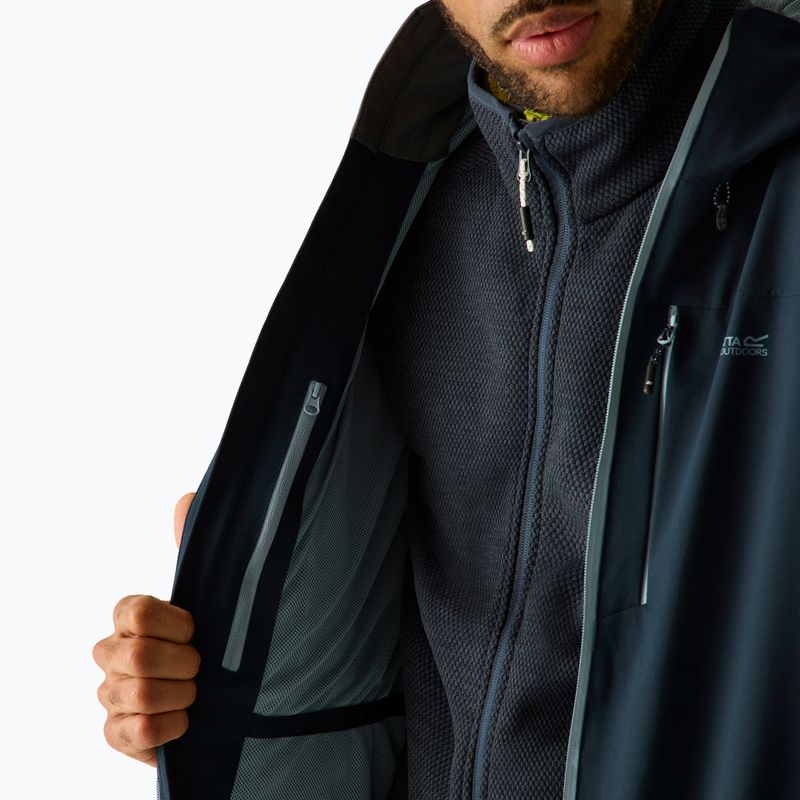 Men's rain jacket REGATTA Birchdale II navy/dusky blue 7