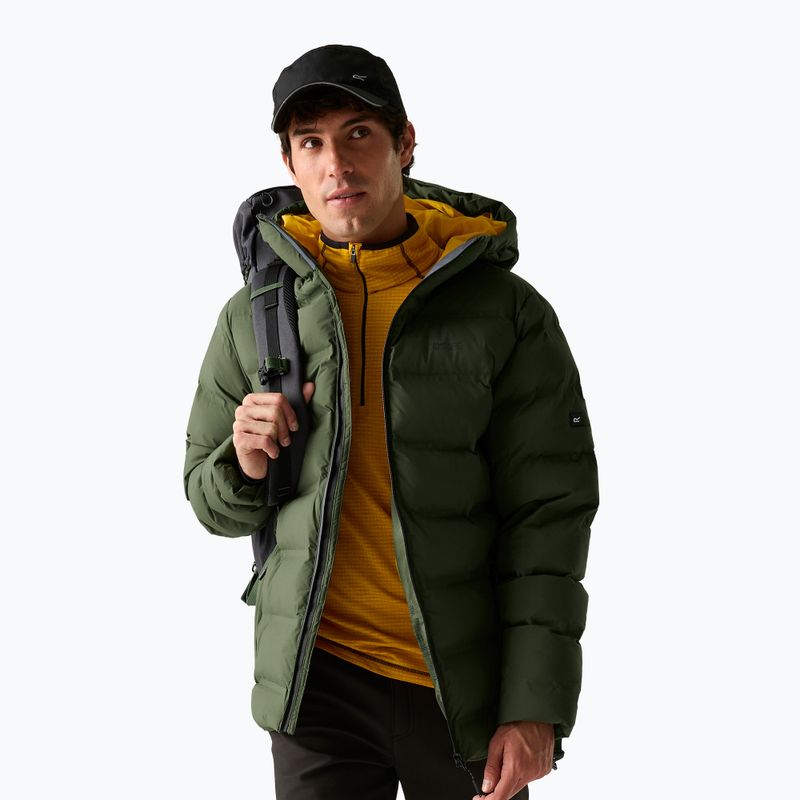 Men's insulated jacket REGATTA Altoro Thermal dark khaki/sunset 4