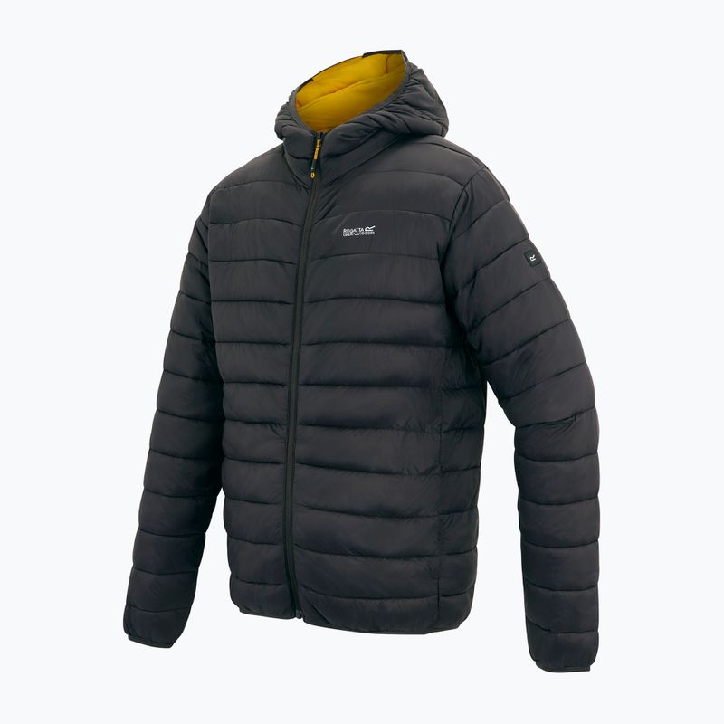 Men's down jacket Regatta Hooded Marizion ash/sunset 3