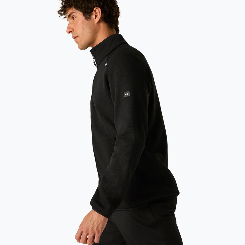 Men's fleece sweatshirt REGATTA Torrens black/black 5