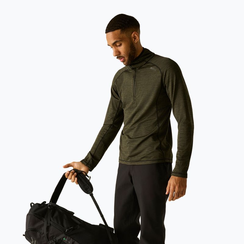 Men's fleece sweatshirt REGATTA Yonder II dark khaki 3