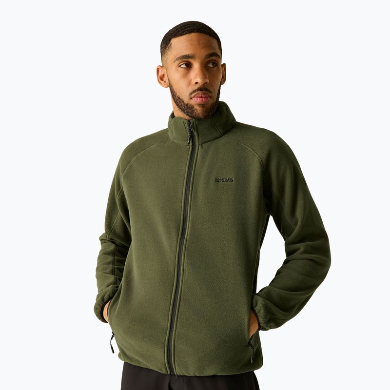 Men's fleece sweatshirt REGATTA Hadfield dark khaki