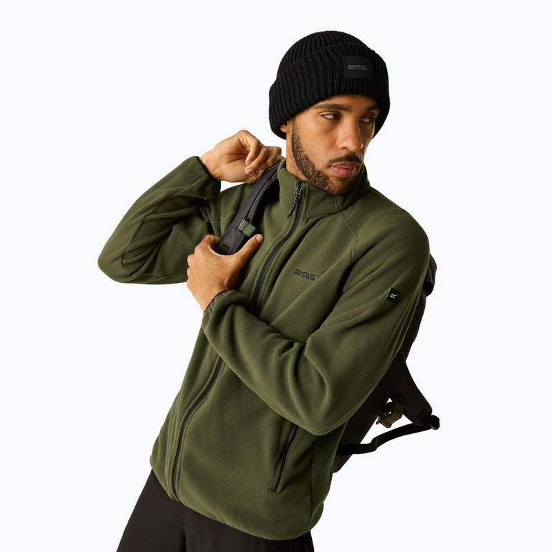 Men's fleece sweatshirt REGATTA Hadfield dark khaki 3