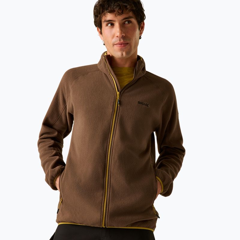 Men's fleece sweatshirt Regatta Hadfield ground coffee