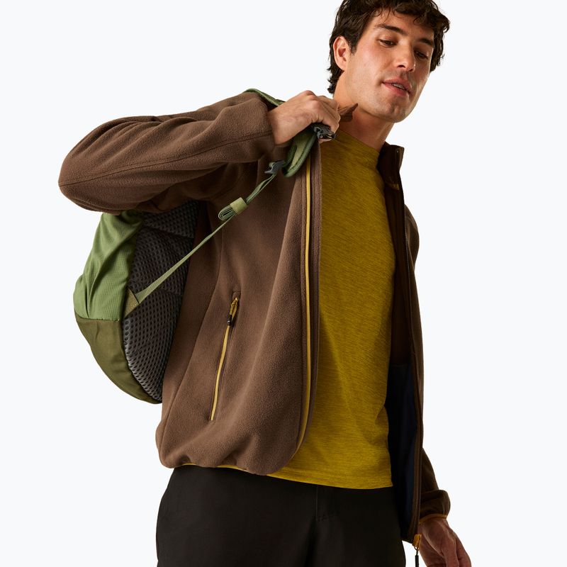 Men's fleece sweatshirt Regatta Hadfield ground coffee 5