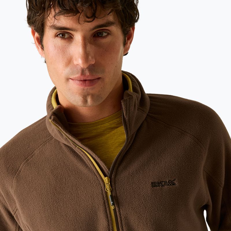 Men's fleece sweatshirt Regatta Hadfield ground coffee 6