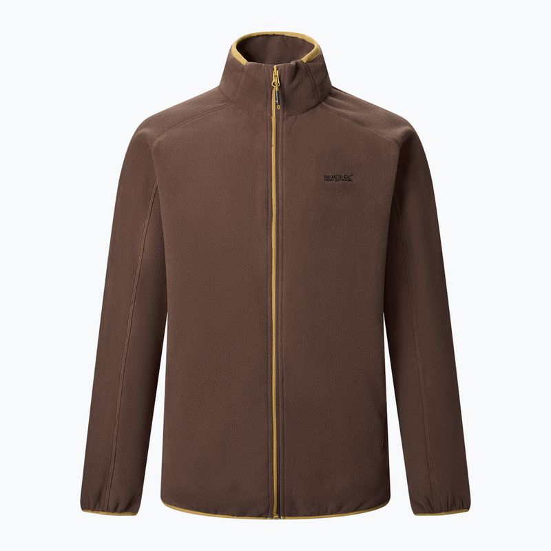 Men's fleece sweatshirt Regatta Hadfield ground coffee 7