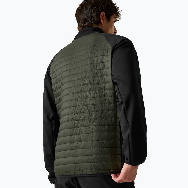 Men's hybrid jacket REGATTA Clumber Hybrid dark khaki/black/sunset 3