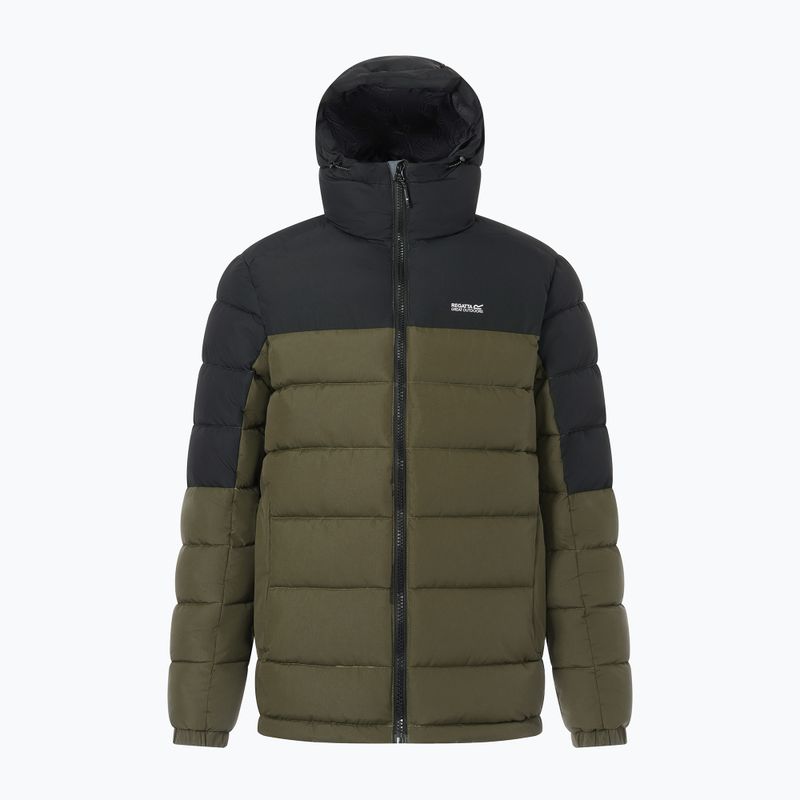 Men's insulated jacket REGATTA Aldthron dark khaki/black 8