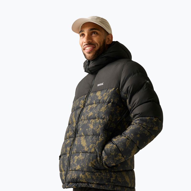 Men's insulated jacket REGATTA Aldthron textured print/black 4