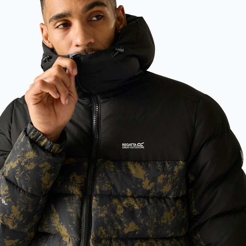 Men's insulated jacket REGATTA Aldthron textured print/black 6