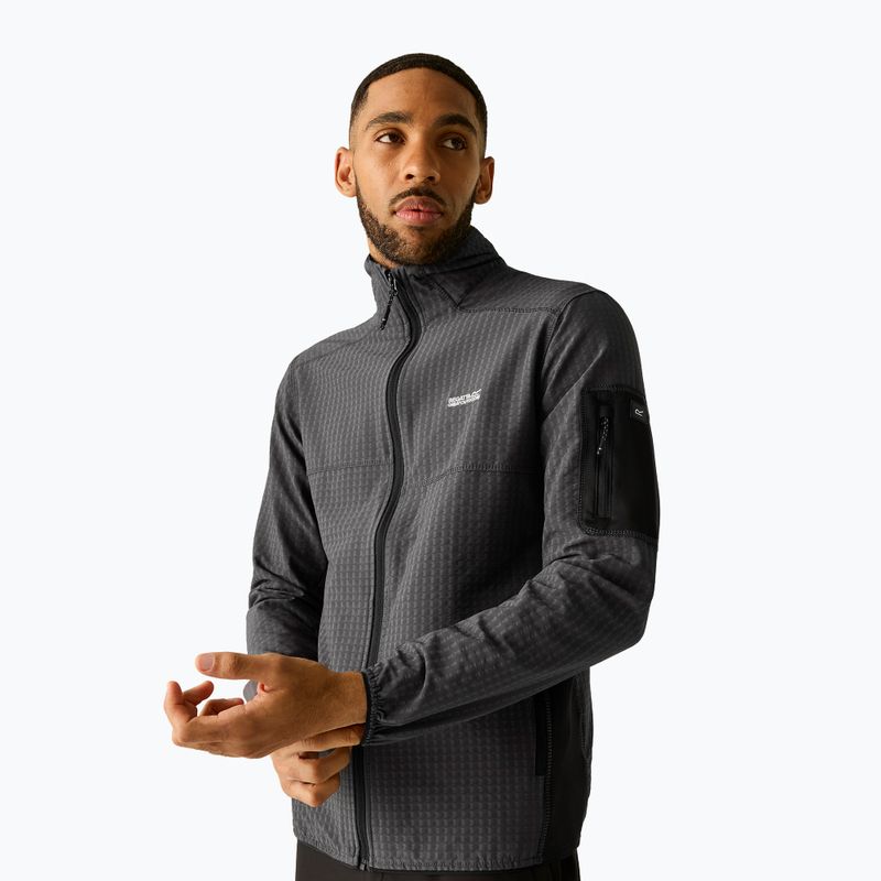 Men's sweatshirt REGATTA Baslinn ash/black 3