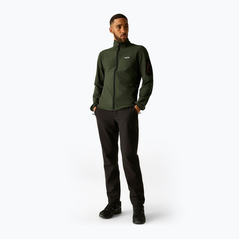 Men's sweatshirt REGATTA Baslinn dark khaki/black 2