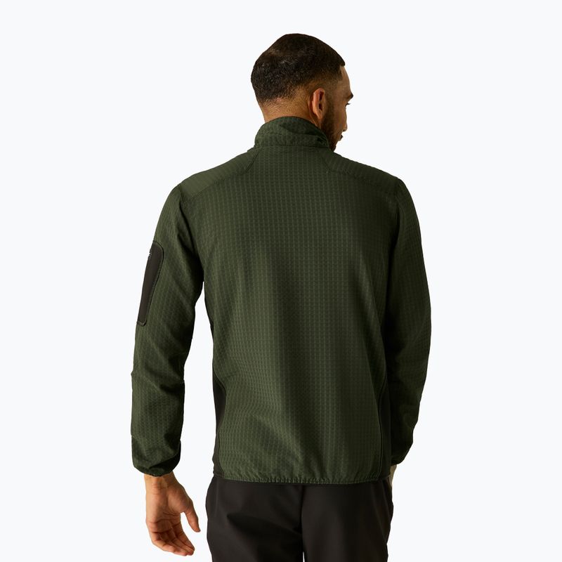 Men's sweatshirt REGATTA Baslinn dark khaki/black 4