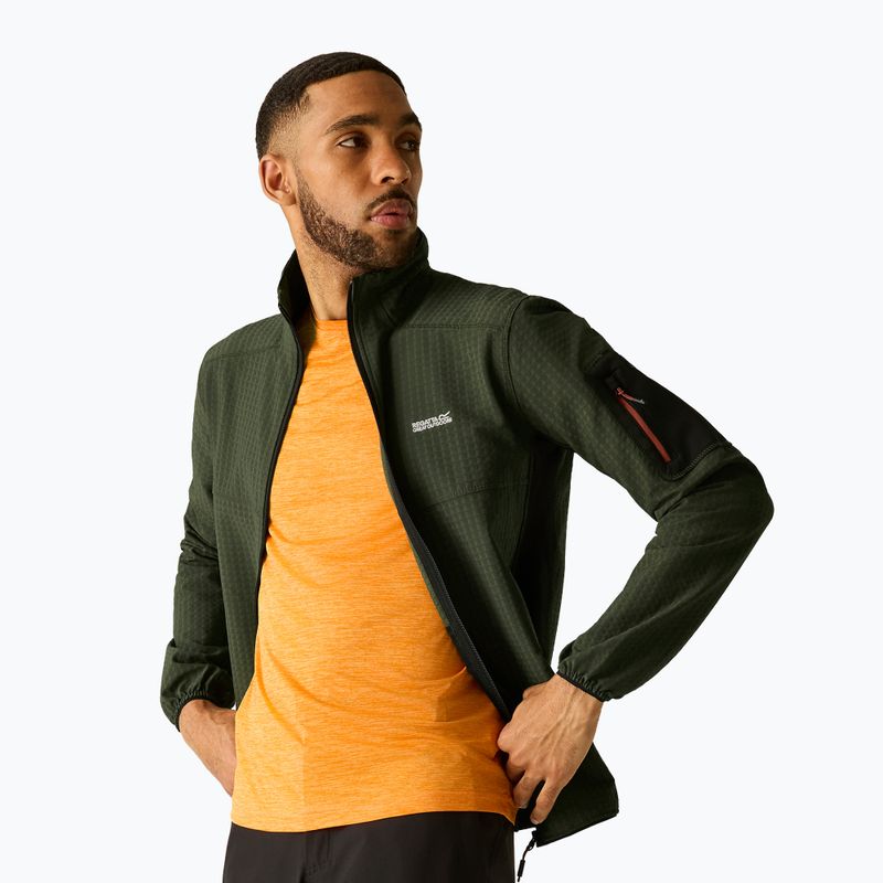 Men's sweatshirt REGATTA Baslinn dark khaki/black 5