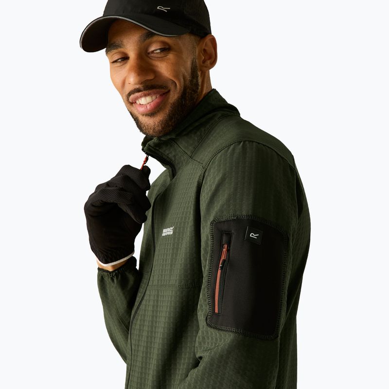 Men's sweatshirt REGATTA Baslinn dark khaki/black 6