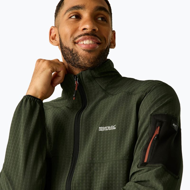 Men's sweatshirt REGATTA Baslinn dark khaki/black 7