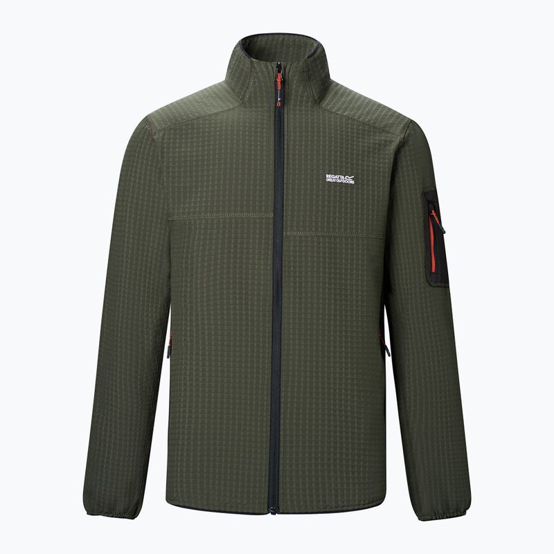 Men's sweatshirt REGATTA Baslinn dark khaki/black 8