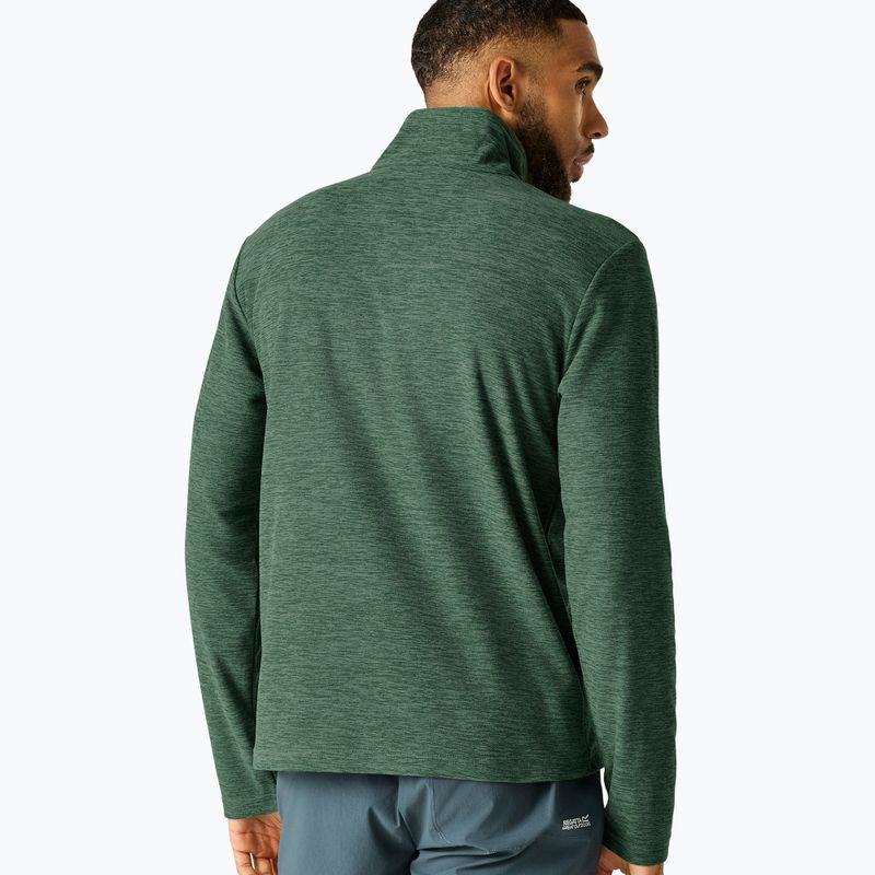 Men's fleece sweatshirt Regatta Thompson Marl dark forest green 3