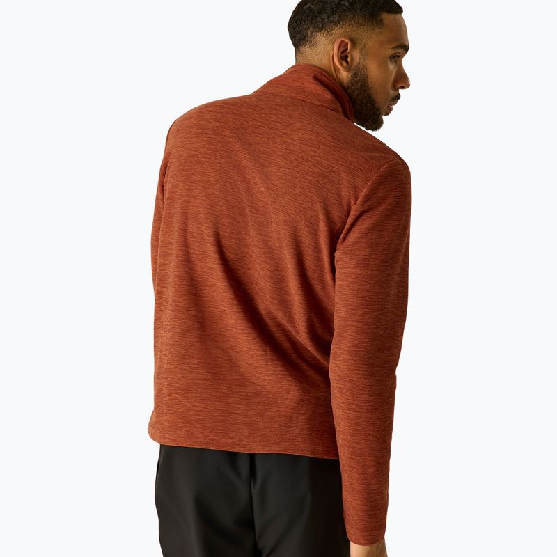 Men's fleece sweatshirt Regatta Thompson Marl burnt henna 3