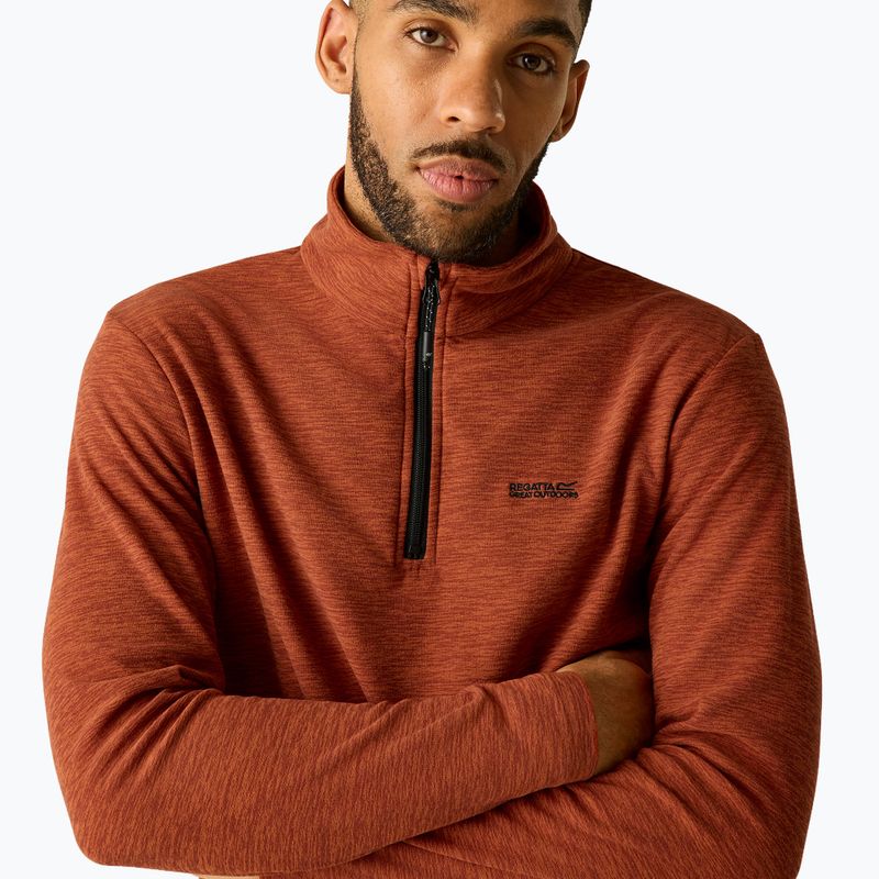 Men's fleece sweatshirt Regatta Thompson Marl burnt henna 6
