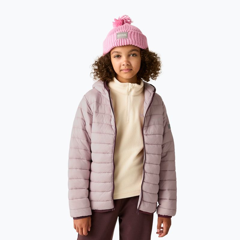 Children's down jacket Regatta Hooded Marizion powder lilac 7